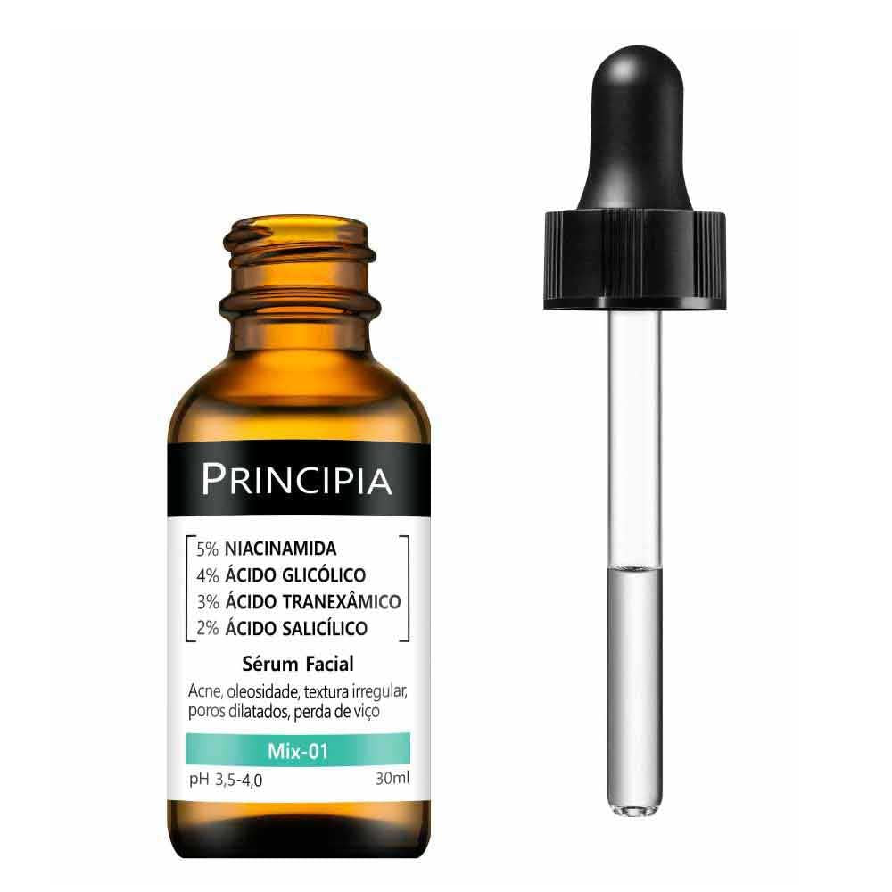 Sérum Principia Mix-01 (5% Niacinamida + 4% Glicólico + 3% Tranexâmico + 2% Salicílico)